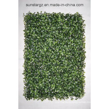 Anti UV Boxwood Green Wall Hedge Panel Artificial Flower Plant for Home Decoration with SGS Certificate (50664)